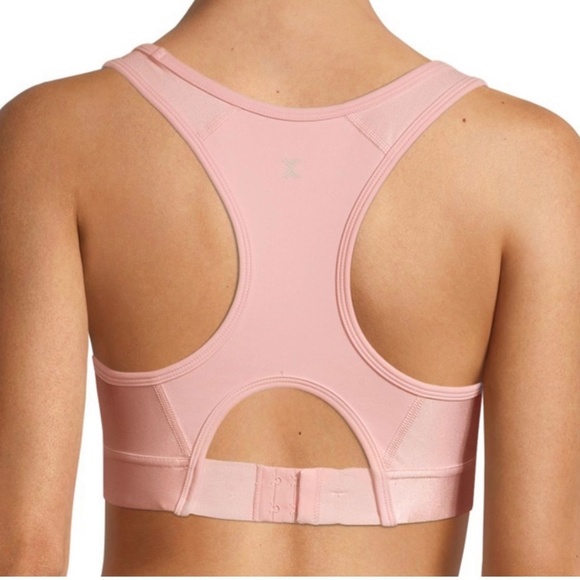 Xersion Women's Medium Support Sports Bra Shine Pink Rose Size M L XL - Picture 2 of 12